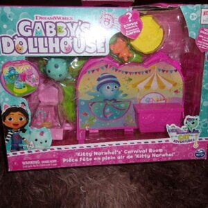 Gabby's Dollhouse Kitty Narwhal's Carnival Room Playset New